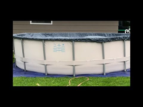Polygroup Summer Waves 16x48 Elite Frame Pool Installation