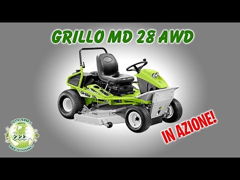 Trattorino rasaerba Grillo MD 28 AWD "In azione!"