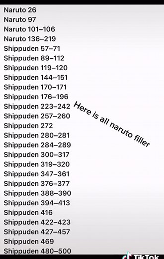 #naruto #TheChallengeAllStars #filler | Boruto Filler List