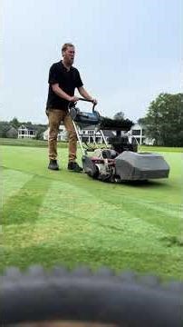 Mowing cleanup laps on miniverde greens #golf #asmr