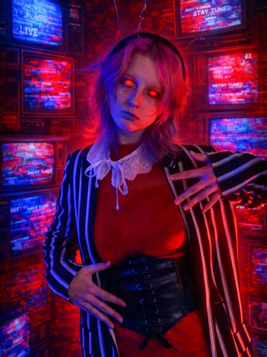 fem Vox from hazbin hotel cosplay 📺 #hazbinhotel #hazbinhotelvox #hazbinhotelcosplay #voxcosplay