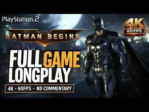 Batman Begins (PS2) Longplay Gameplay Walkthrough Full Game No Commentary 4K 60FPS