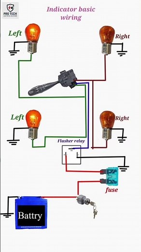 Simple Indicator flasher relay wiring