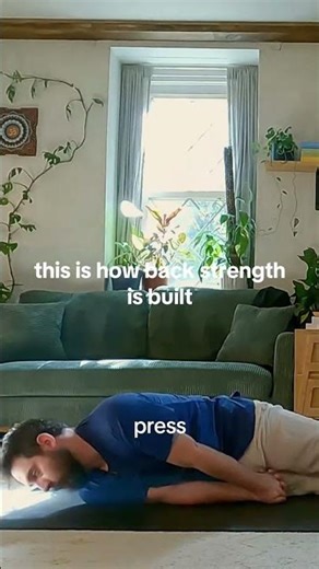 Locust pose prep for real back and shoulder strength