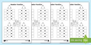 Number Fact Family Worksheet Pack