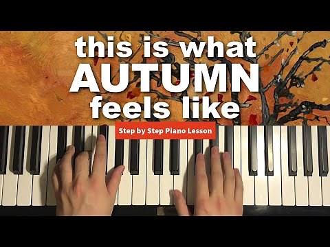 JVKE - this is what autumn feels like (Piano Tutorial Lesson)