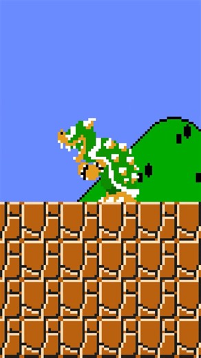 Mario vs Bowser: The Craziest Chase Ever! #shortvideo #mario #minecraftshorts #animation #funny