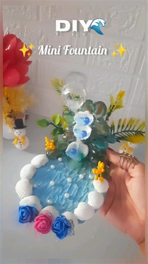 DIY Mini Fountain #shorts #viralshorts #fountain #craftideas #viral #handmade #trending