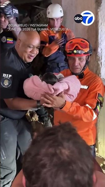 18-day-old baby handed to father after rescue from rubble of Venezuela earthquakes