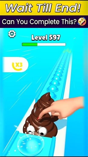 Lower - Power Booster Then Stop | Happy Pop Run Level - 597 #gaming #youtubeshorts #gameshorts