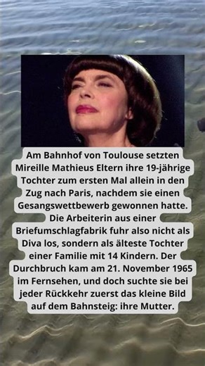 Mireille Mathieu und der Bahnsteig nach Paris