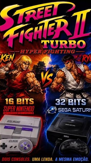 COMPARISON! STREET FIGHTER II TURBO (SNES vs. SATURN) #retrogaming #videogames #retrogames