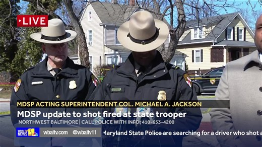 LIVE: MDSP update on shot fired at state trooper | wbaltv.com | WBAL-TV 11 Baltimore