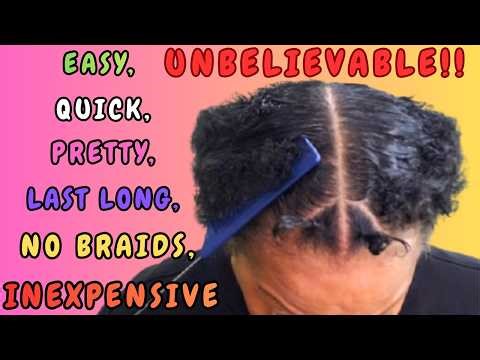 This Simple Hairstyle Saved My Natural Hair… No Braiding Required!