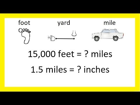 Unit 1 Convert miles to yards, to feet, to inches using a unit formula