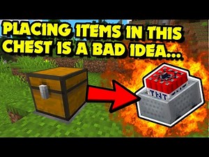 Placing Items in Chest TNT TRAP | TNT Chest Prank (Minecraft Tutorial)