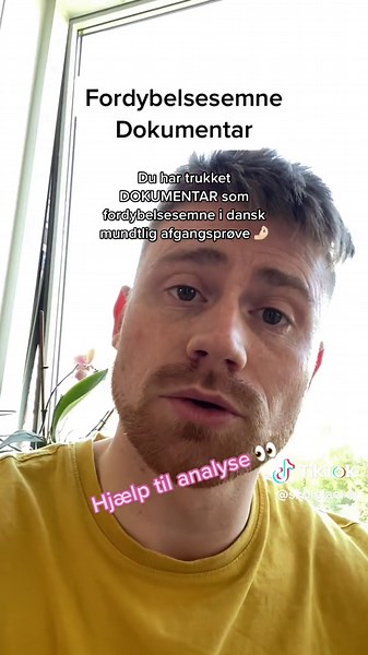 Hjælp til analyse af dokumentarfilm ifm. dansk mundtlig afgsngsprøve 🤝 #dkfyp #dansktiktok #esbenskolelærer #skolelærer #afgangsprøver #dansk #rådogvejledning #skoletok #vejledning