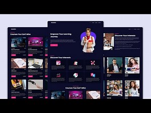 Build a Responsive Education/School Website using HTML CSS & JavaScript | Complete Tutorial