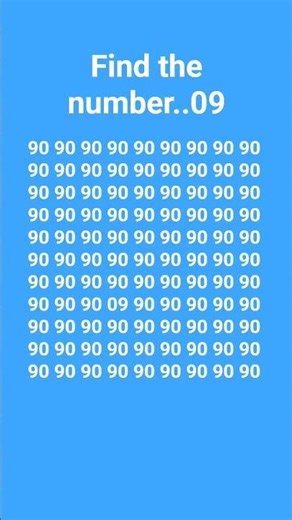 find the challenge of number. .09