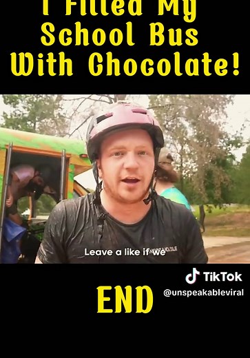 I Filled My School Bus With Chocolate #end #unspeakable #challenge #schoolbus #filled #chocolate #videoviral #fyp