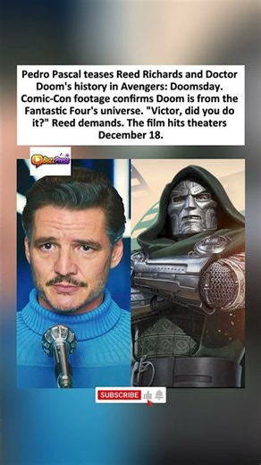 Pedro Pascal confirms doom and reed have history in avengers doomsday.