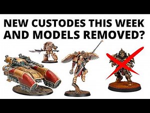 Big Custodes Release Week and Some Models Removed? Prices and Details!