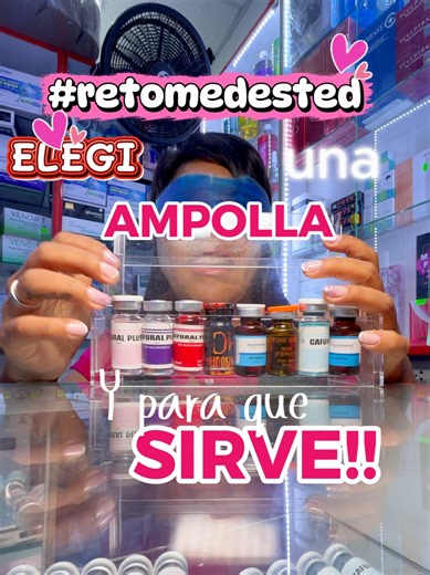 #reto RETO de Ampollas: Elige una y para que sirve! @medestedse sometio al reto de cuanto sabe de los diferentes productos de su tienda favorita. Recuerda que todos estos productos lo puedes encontrar en tu tienda #fav @medested.oficial CONTACTO> 928 776 934 #grasalocalizada#reto #dinamica #ampollas #abdomen #viales #tratamientosfaciales #tratamientocorporal #exosomas #trx #body #face #parati #esteticaperu