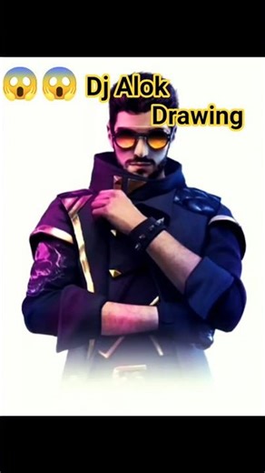 🔥 Free Fire DJ Alok Drawing | Easy Pencil Sketch ✏️