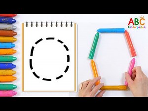 Online kindergarten | Learn the alphabet by making the letter O with colored paper