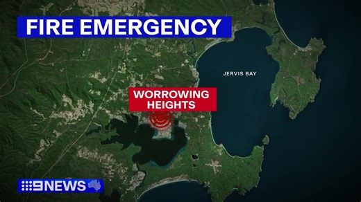 #BREAKING: A bushfire emergency is unfolding on the state’s south coast, threatening homes in a retirement community. #9News | 9 News Sydney