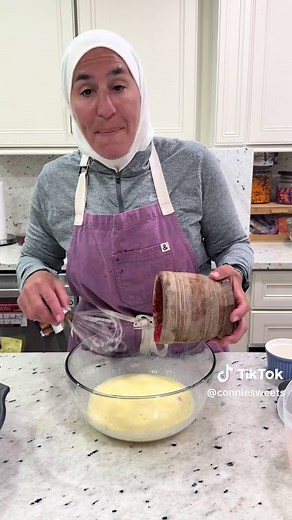 Strawberries and Cream Bundt cake recipe 10 nice size strawberries 3 eggs 1 cup of milk 1/3 cup melted butter oh 1 box strawberry cake mix Preheat the oven to 350° In a bowl add in the 3 eggs and mix them. Then add the rest of the ingredients and mix it for about two minutes until there’s no clumps in the batter is smooth. In a bun pan spray it with nonstick spray pour the batter into it place it in the oven for 30 to 35 minutes or until the center is done take it out and let it cool down for at