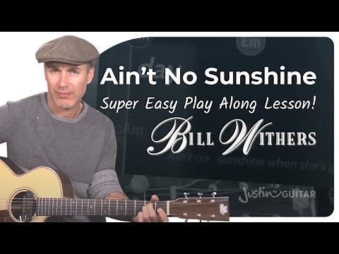 Aint No Sunshine Easy Guitar Lesson | Bill Withers