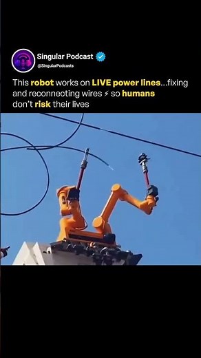 This robot does what would kill a human electrician ⚡ #robotics #safety #engineering
