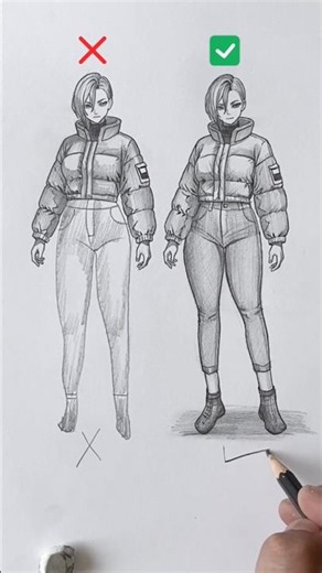 How to draw girl figure Easy 😍❤️. #art #shorts #drawing #arttutorial
