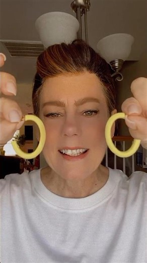 You can make hoop earrings from polymer clay