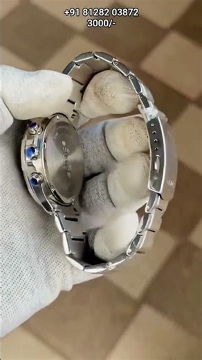 Edifice Watch•Quartz Japan movement•All chronographs working•Date window•Luminous h&m