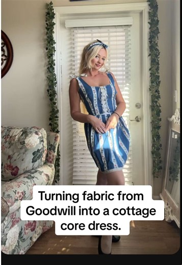Create a Cottagecore Dress from Thrifted Fabric