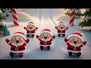 Five Little Santa | Christmas Songs | Nursery Rhymes & Kids Songs🎅