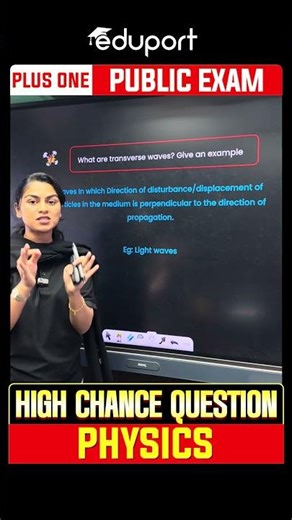 Transverse Waves & Longitudinal waves | Sure Questions | Eduport Plus One