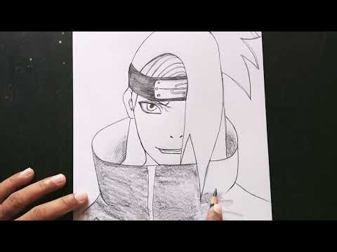 How to Draw Deidara || Easy Deidara Drawing || How to Draw Anime || Step by Step Anime Drawing