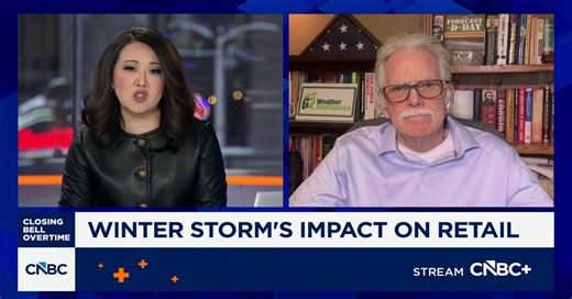 G2 Weather's Paul Walsh talks the impact of this weekend's winter storm on retail