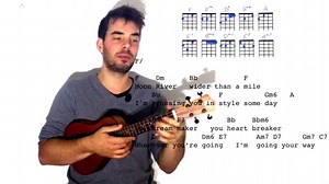 MOON RIVER - ukulele tutorial - Audrey Hepburn (Breakfast at Tiffany's)