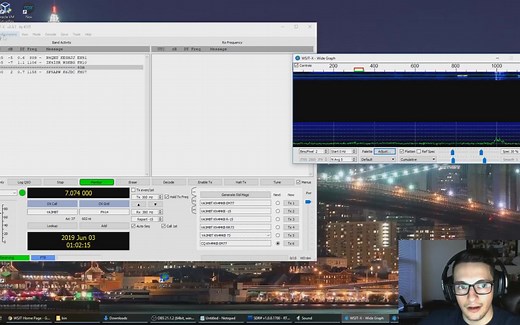 用RTL-SDR接收器接收并解码FT8通信讯号