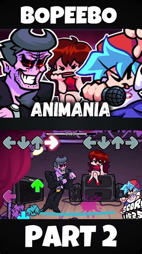 FNF - Animania v0.6 Week 1 [PART 2|Bopeebo] (FNF MOD) #shorts