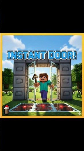 "How to Build an Epic Automatic Door in Minecraft | Step-by-step Guild! #minecraft"