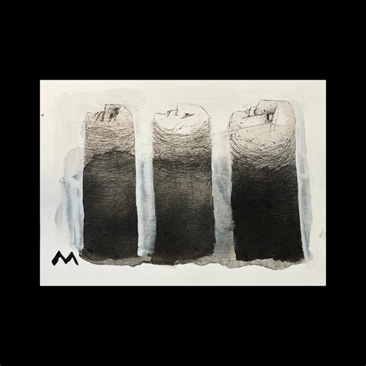 Sumi Ink Gestural Line Drawing Original Signed Artwork - Etsy