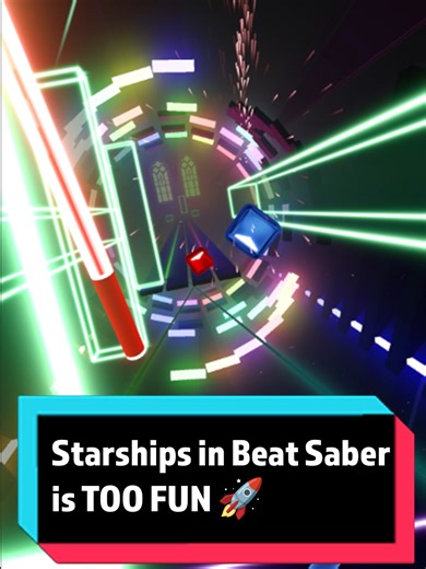 Starships in Beat Saber is TOO FUN 🚀#beatsaber #vrgaming #rhythmgame #gaming