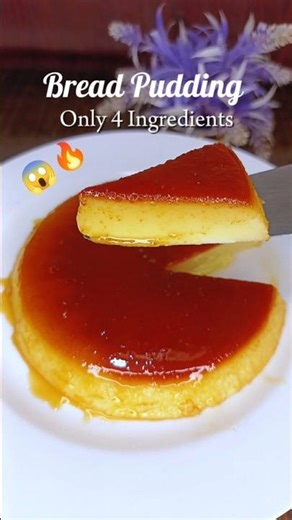 Caramel Bread Pudding 🍮 |Easy Dessert Recipe #pudding #baking #food