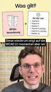 Das Barrierefreiheitsstärkungsgesetz (BFSG) und was du wissen musst! #bfgs #wcag #barrierefreihet