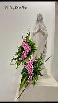 Mẫu cắm hoa Cẩm chướng ( hoa Phăng) 2 tầng đơn giản #tutaycamhoa #florist